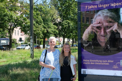 Posterkampagne „7 Jahre länger leben“